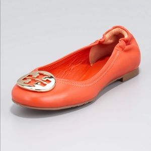 Tory Burch Reva Flat Orange Size 9